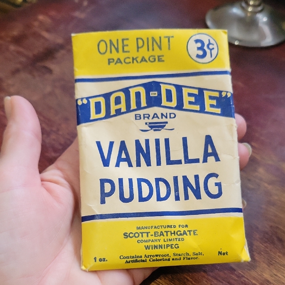 Antique~Dan-Dee Vanilla Pudding Package~ UNOPENED